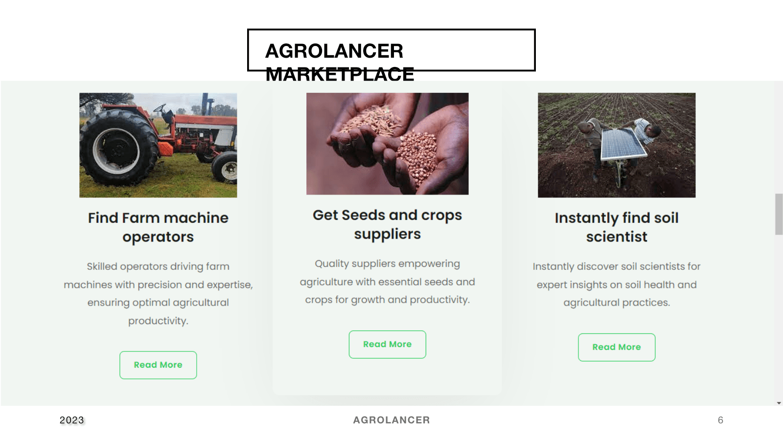 Marketplace services prototype